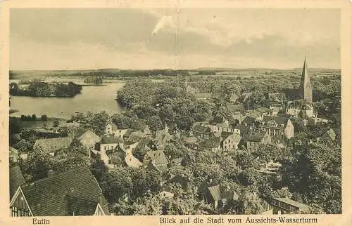 AK - Eutin Blick auf die Stadt vom Aussichts- Wasserturm