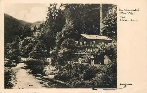 AK - Das Schwarzatal Thüringer Wald mit Schweizerhaus versandt 1936