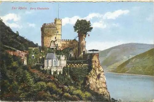 AK - Der Rhein Burg Rheinstein nicht versandt