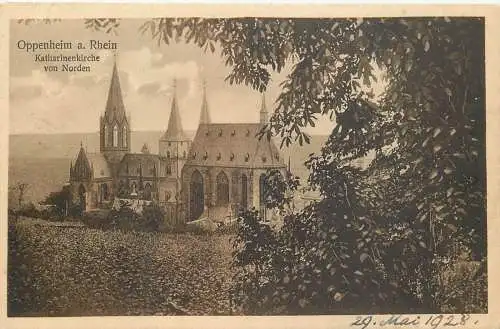 AK - Oppenheim am Rhein Katharinenkirche von Norden