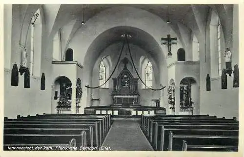 AK - Innenansicht der kath. Pfarrkirche Berndorf (Eifel)