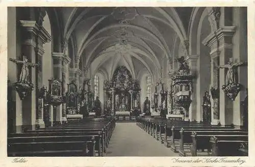 AK - Fulda Inneres der Kirche Frauenberg nicht versandt