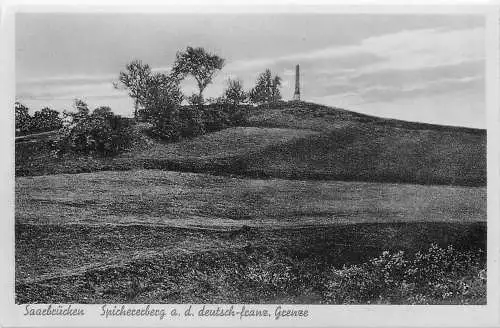 AK - Saarbrücken Spichererberg an der deutsch-franz. Grenze