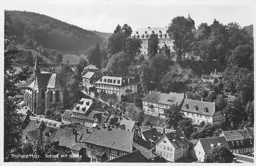 AK - Stolberg / Harz Schloß mit Kirche nicht versandt