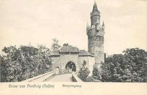 AK - Gruss aus Friedberg (Hessen) Burgeingang nict versandt