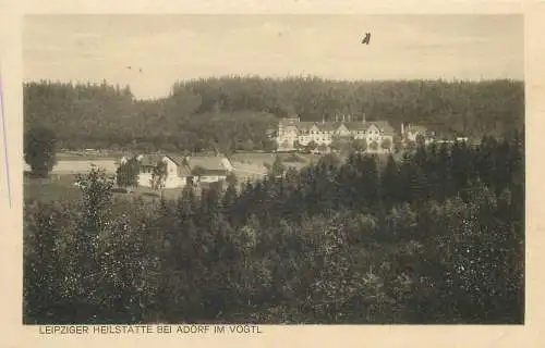 AK - Leipziger Heilstätte bei Adorf im Vogtland versandt 1928