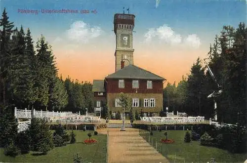 AK - Pöhlberg Aussichtsturm & Unterkunftshaus bei Annaberg i. Erzgeb.