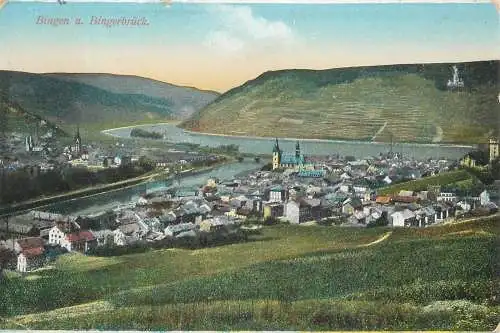 AK - Bingen und Bingerbrück versandt 1913