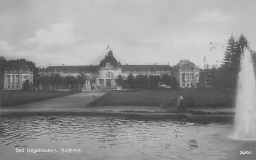 AK - Bad Oeynhausen Kurhaus mit Fontäne versandt 1926