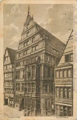 AK - Hannover Leibnizhaus versandt 1922