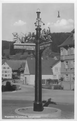 AK - Wegweiser in Lenzkirch, Schwarzwald nicht versandt