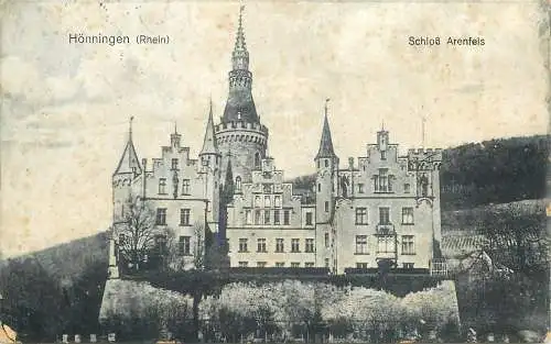 AK - Hönningen (Rhein) Schloß Arenfels versandt 1920