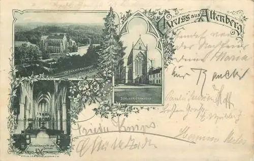 AK - Gruss aus Altenberg Gesamtansicht Dom versandt 1900