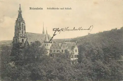 AK - Meisenheim Schloßkirche und Schloß versandt 1914