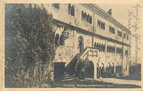 AK - Eisenach Wartburg Landgrafenhaus Palast versandt 1919