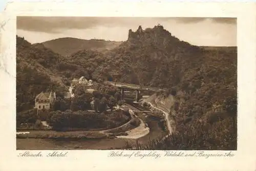 AK - Blick auf Engelsley, Viadukt und Burgruine Are versandt 1929