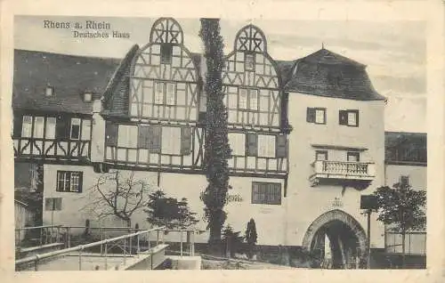 AK - Rhens am Rhein Deutsches Haus Feldpost 1916