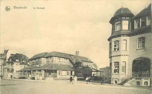 AK - Westende Le Kursaal Feldpost versandt 1915 16. Infanterie Division