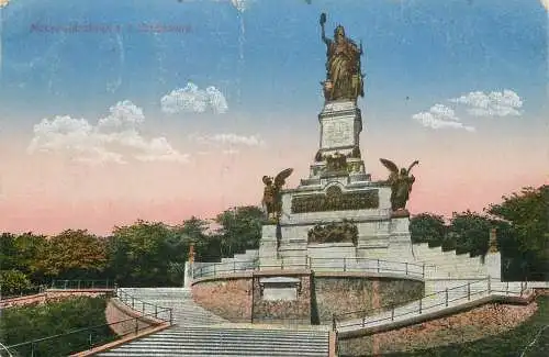 AK - Nationaldenkmal a. d. Niederwald versandt 1920