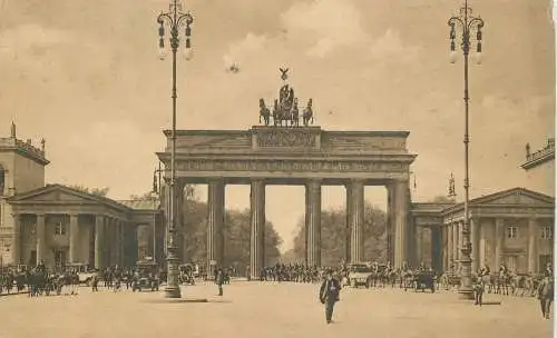 AK - Berlin Brandenburger Tor Feldpost versandt 1917