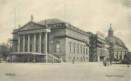 AK - Berlin Opernhaus versandt 1910