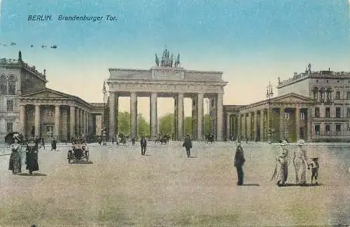 AK - Berlin Brandenburger Tor Feldpost versandt 1916