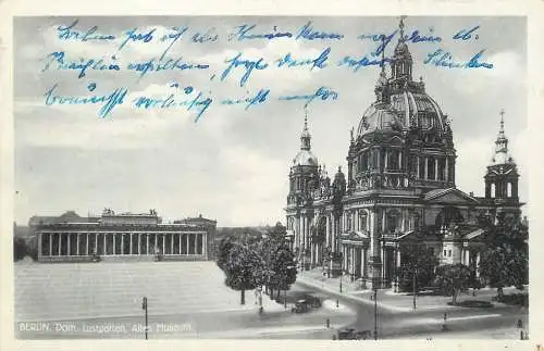 AK - Berlin Dom Lustgarten Altes Museum versandt 1938