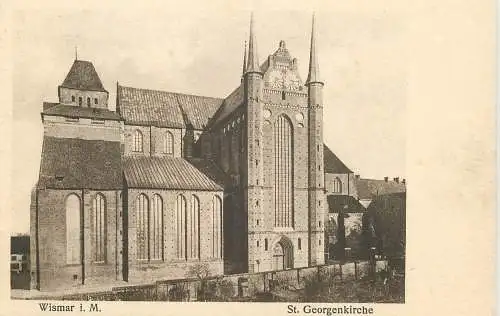 AK - Wismar i. Μ. St. Georgenkirche nicht versandt