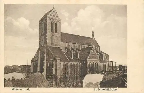 AK - Wismar i. Μ. St. Nikolaikirche nicht versandt