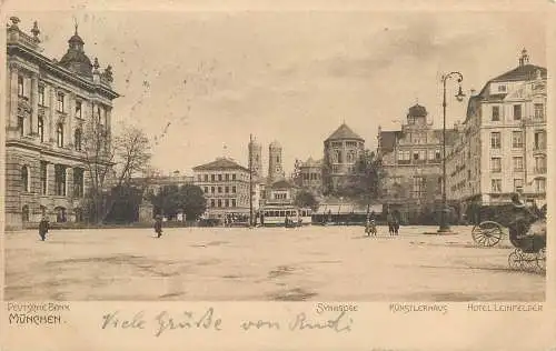 AK - München Deutsche Bank Synagoge Künstlerhaus