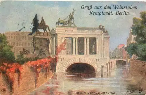 AK - Gruss aus dem Weinstuben Kempinski Berlin versandt 1910