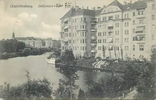 AK - Berlin Charlottenburg Lietzensee versandt 1910