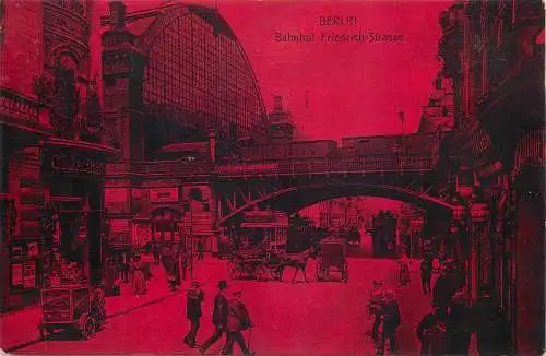 AK - Berlin Bahnhof Friedrich Strasse versandt 1913