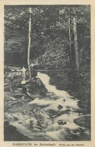 AK - Ehrbachtal bei Brodenbach Partie aus der Klamm Feldpost versandt 1917