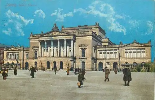 AK - Leipzig Neues Theater versandt 1911