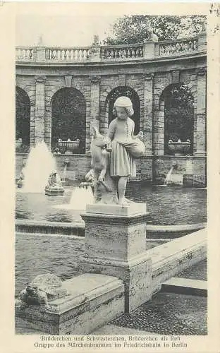 AK - Berlin Gruppe des Märchenbrunnen in Friedrichshain