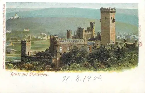 AK - Gruss aus Stolzenfels Schloss nicht versandt 1900