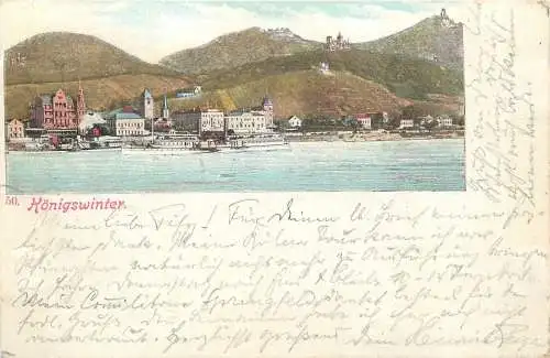 AK - Königswinter Panorama versandt 1902