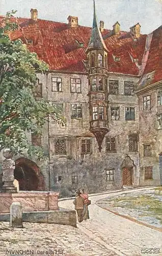 AK - München - Der alte Hof versandt 1913