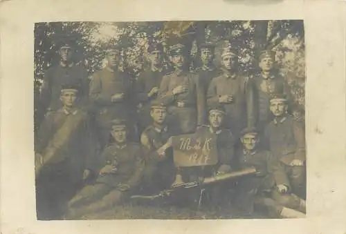 AK - Gruppenfoto Soldaten 1917 nicht versandt