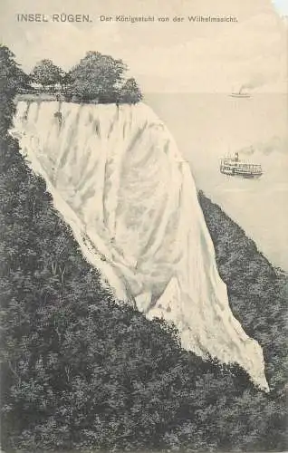 AK - Insel Rügen Der Königsstuhl von der Wilhelmssicht versandt 1907