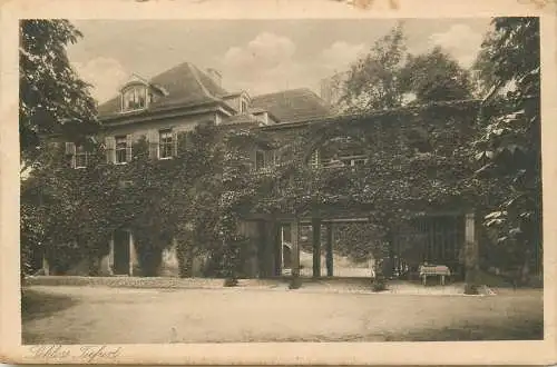 AK - Weimar Schloss Tiefurt Bahnpost versandt 1919
