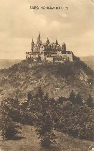 AK - Bisingen Burg Hohenzollern versandt 1908