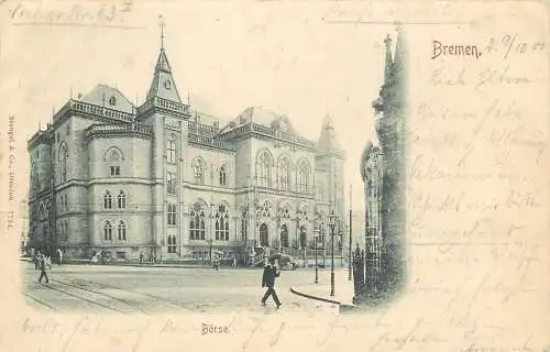 AK - Börse Bremen versandt 1900