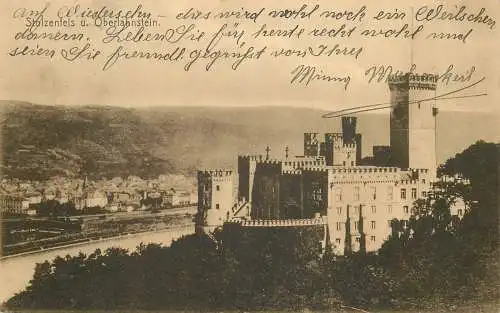 AK - Stolzenfels und Oberlahnstein Feldpost versandt 1916