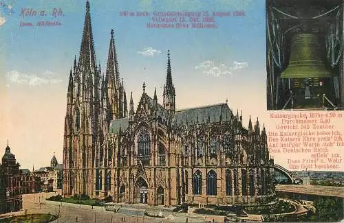 AK - Köln am Rhein Dom Südseite nicht versandt