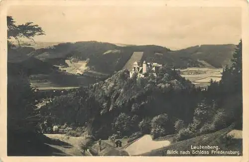 AK - Leutenberg Blick nach Schloss Friedensburg versandt 1938