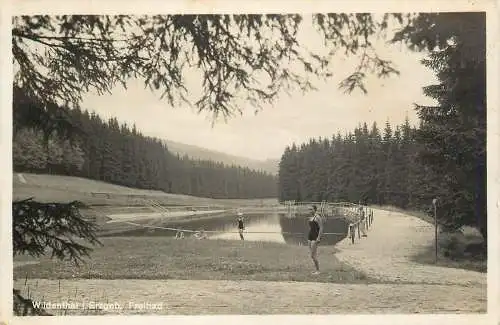 AK - Wildenthal im Erzgebirge Freibad versandt 1942