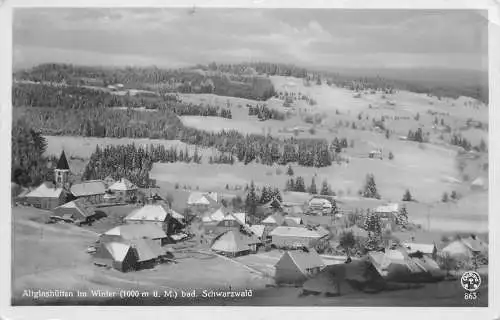 AK - Altglashütten im Winter bad. Schwarzwald nicht versandt