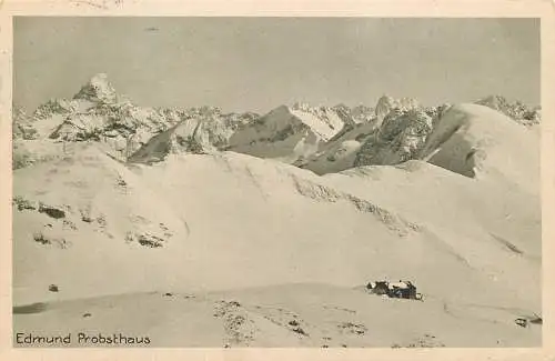 AK - Edmund Probsthaus Winter im Allgäu Nebelhorn gegen Hochvogel